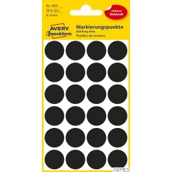 Kó?ka do zaznaczania 3003 Q18 mm 4 ark. trwa?e czarne Avery Zweckform